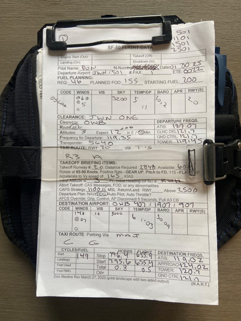 LIFT Aviation - T1 Navigator Kneeboard